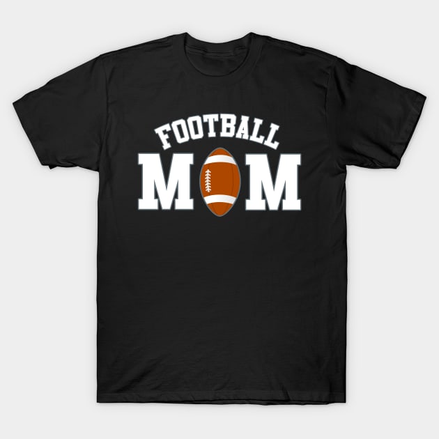 Athletic Football Mom T-Shirt by tropicalteesshop